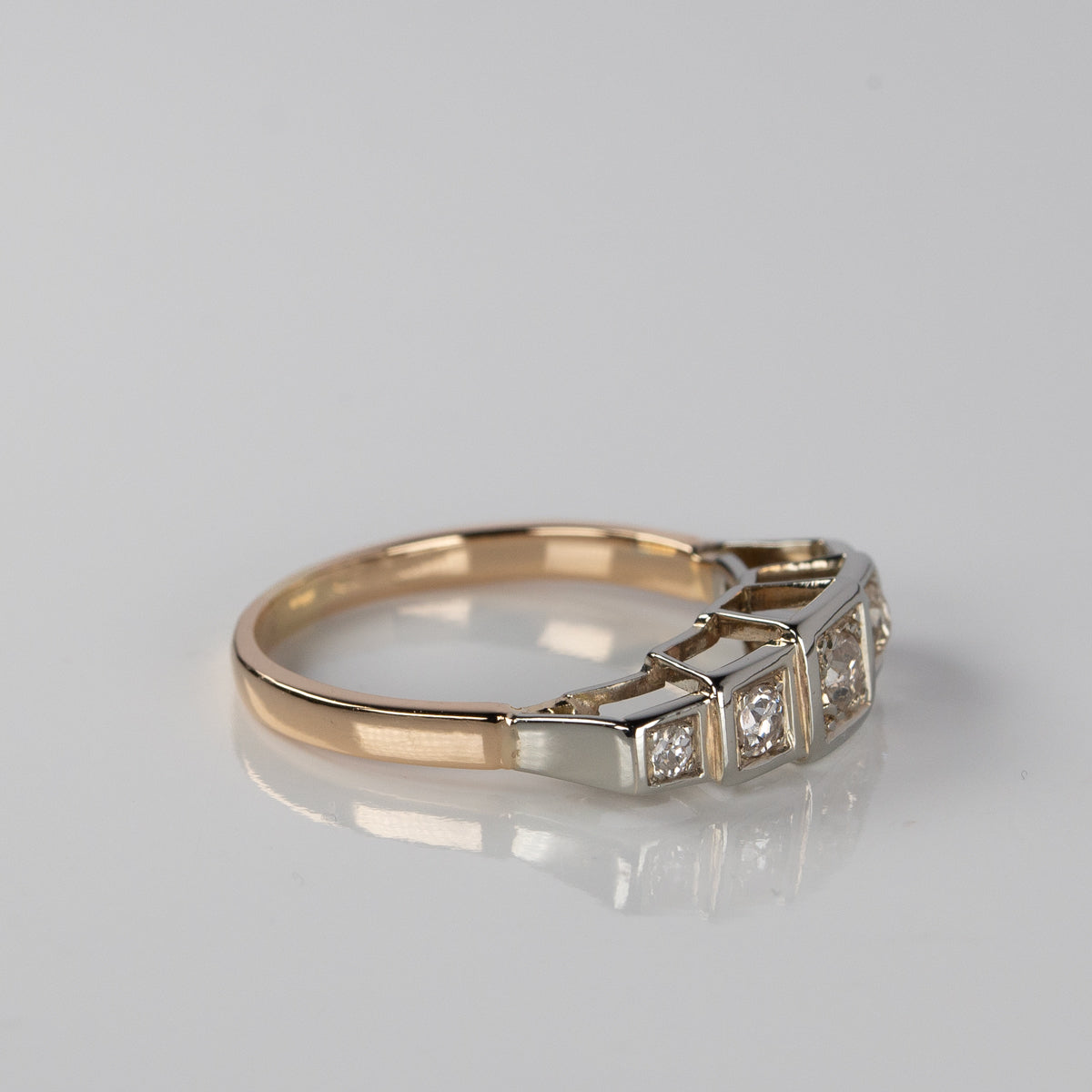 アールデコ オールドカットダイヤモンドリング（ジャルティエール）