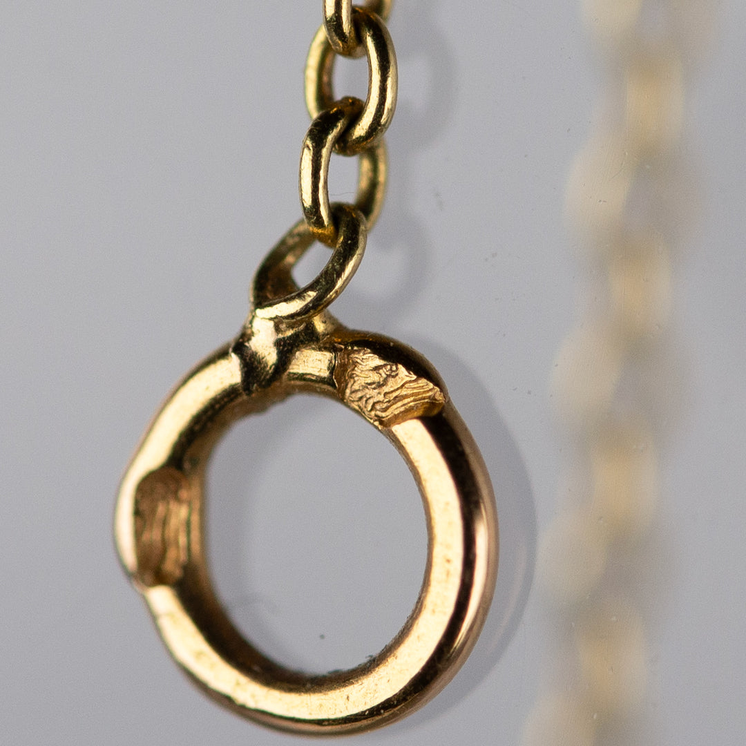 アールヌーボー　薔薇のゴールドネックレス（ガーランド）