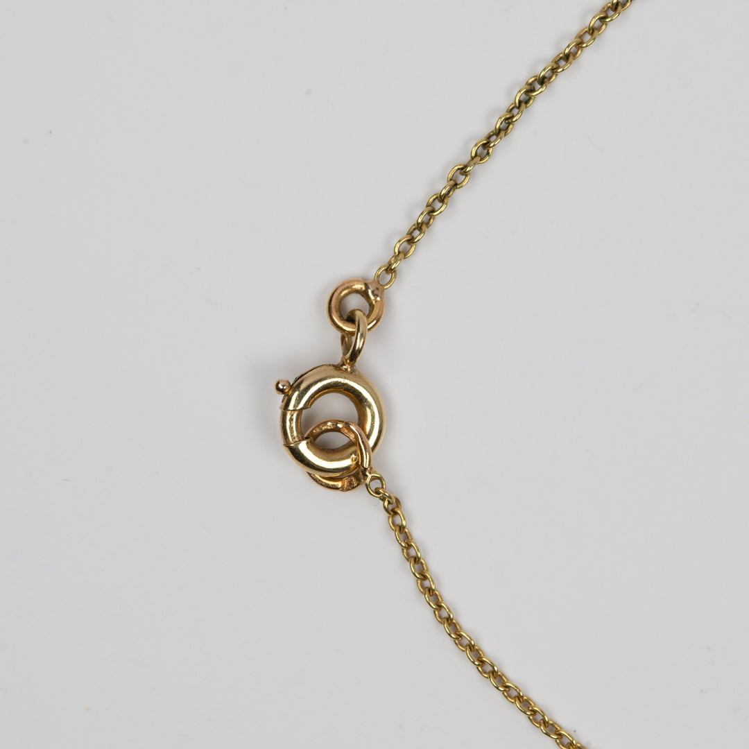 アールヌーボー　薔薇のゴールドネックレス（ガーランド）